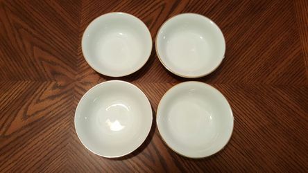 GOLDEN BAND JOHANN HAVILAND BAVARIA DESERT BOWLS.