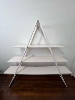 Custom Off-White A-Frame 3-Tier Display Shelf / Plant Stand / Fits 11"x11" Organizer boxes