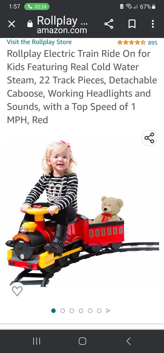 Rollplay Electric Train Ride On