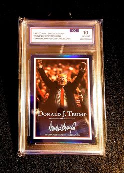 Donald Trump 2024 Commemorative Collectibles Graded CC 10 2024 Victory Celebration 