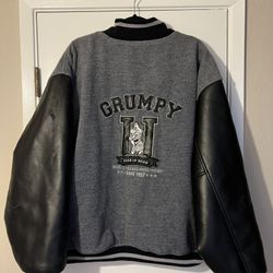 Vintage Disney Grumpy Leather Jacket XL