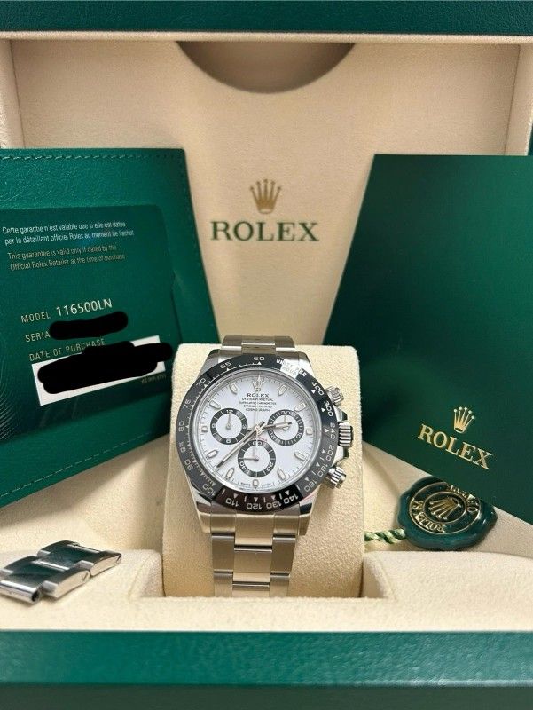 Rolex Cosmograph Daytona White Panda Dial 116500LN