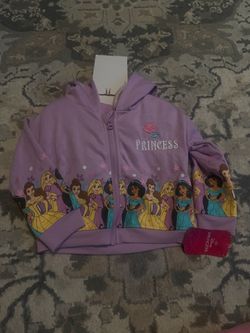 Disney Princess Girls Zip-Up Hoodie