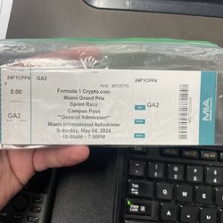 formula 1 f1 miami grand prix 1 ticket