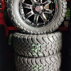 20' Black Rhino Wheels 5x5.5 & 35x12.50R20 Toyo MT