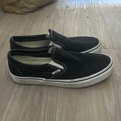 Vans Slip Ons Black Size 9.5 Mens