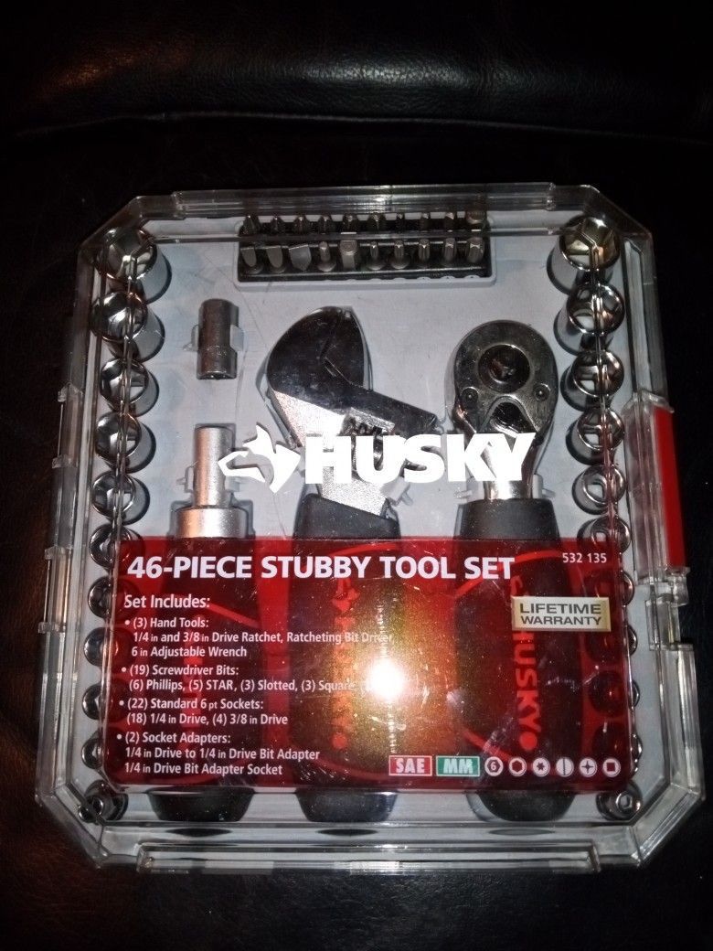46 Piece Stubby Tool Set Husky