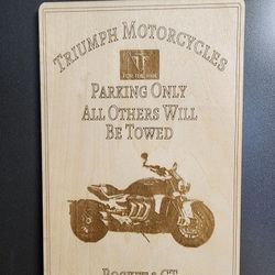 Motorcycle Parking Only Signs