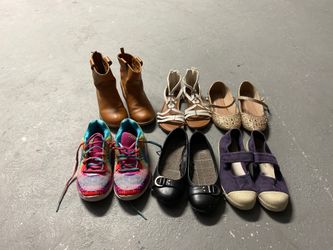 Girls Shoes Size 1 5 pairs
