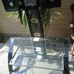 Glass Tv Stand With Mount
