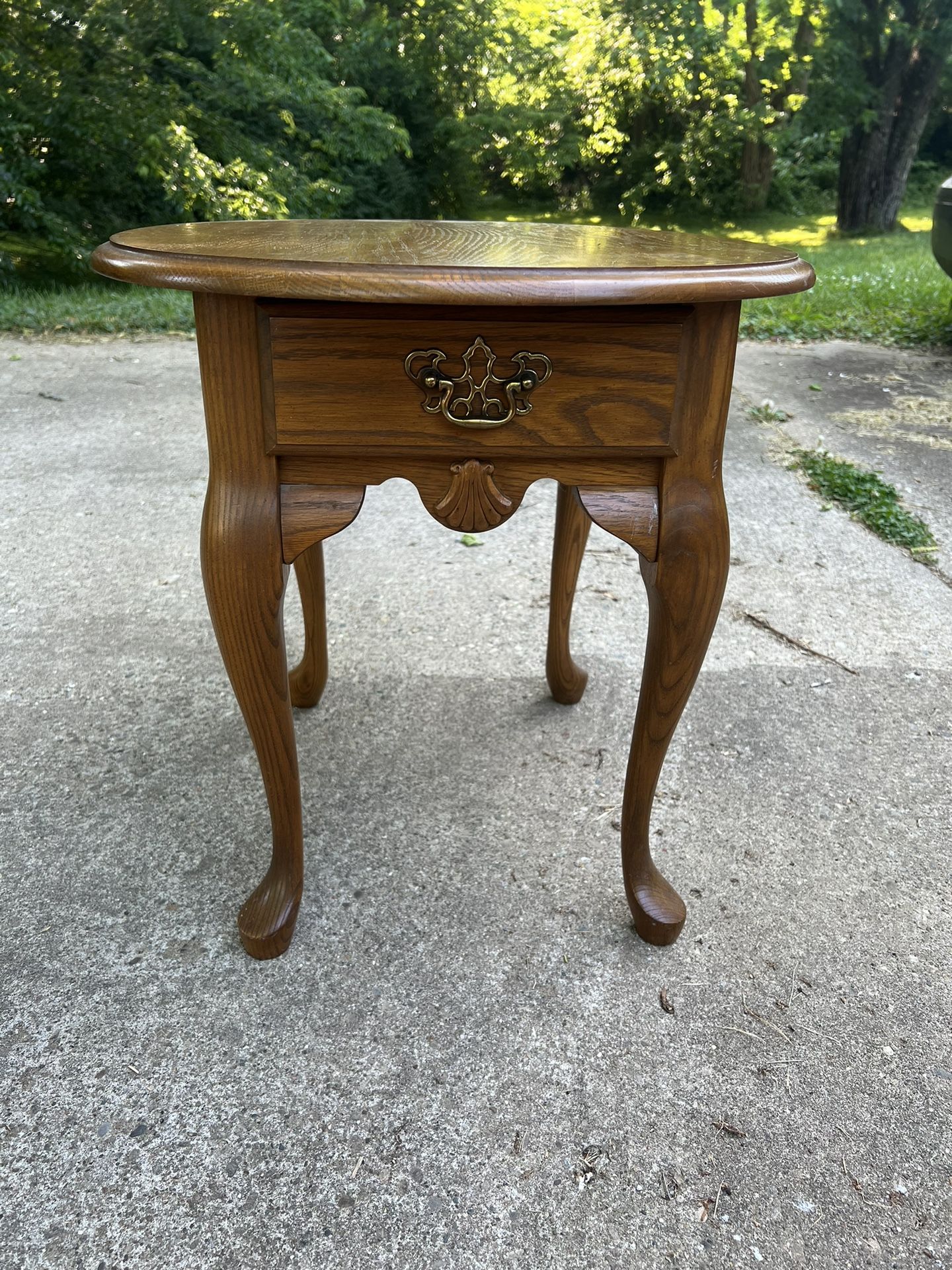 Wood End Table