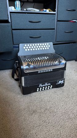Hohner HA-3100 Panther GCF Diatonic Accordion Matte Black
