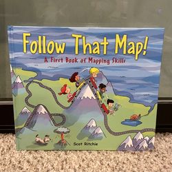 Brand New “Follow That Map” Hardcover Kids Book