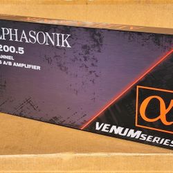 🚨 No Credit Needed 🚨 Alphasonik V1200.5 Power Amplifier 5-Channel Speakers System w/ Bass Knob Control 2400 Watts 🚨 Payment Options Available 🚨 