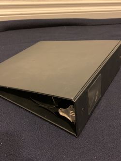 Black 3 Prong Binder