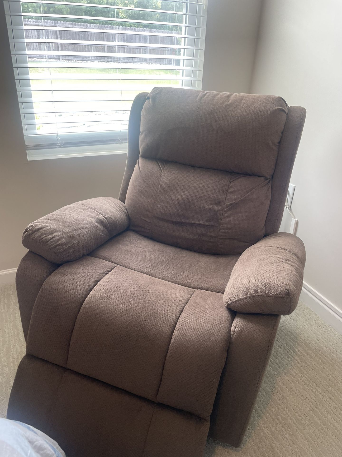 Brown Recliner- Remote Controlled 