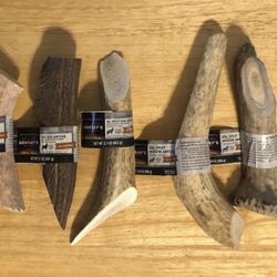 5 Dentley’s Nature’s XXL Elk and Split Moose Antler Dog Chews, NWT!