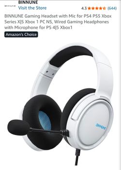 Gaming headset white
