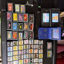 Nintendo DS Lite ( Black)  & Gameboy advance SP Mega Bundle With 66  Games