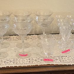 Estate sale items, family heirlooms, glassware, linens, art, misc.