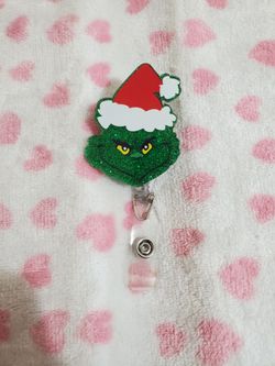 Grinch Christmas Badge Reel
