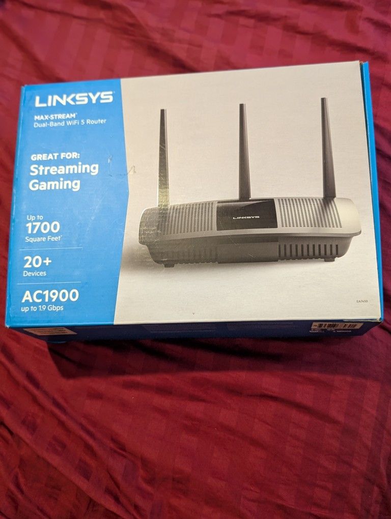 Linksys max-stream dual-band WiFi 5 router