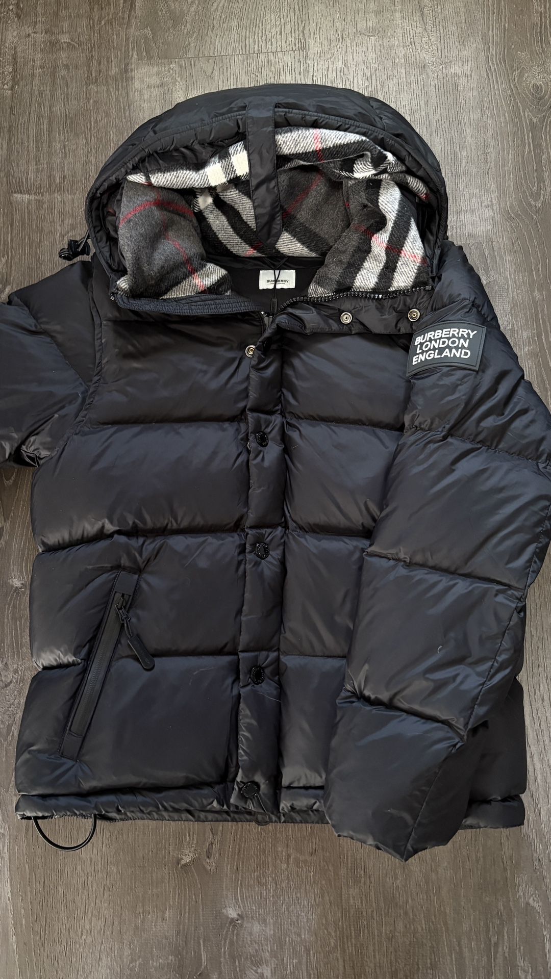 Men’s Black Burberry Puffer Jacket