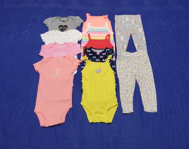 12 Months Toddler Girl Summer Clothes Bundle 😍 Cute Baby Girl Clothes Lot 😍Infant Girl 👧 