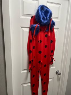 Miraculous Ladybug Costume with Blue Wig