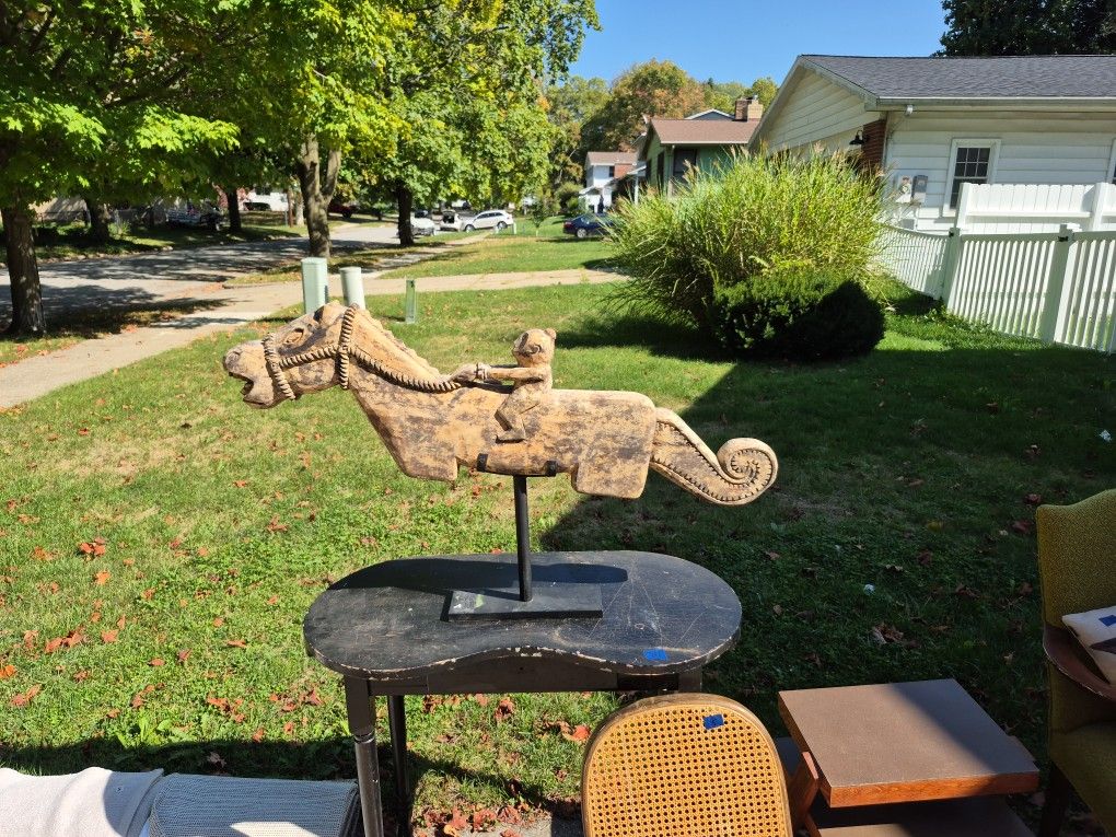 Carved Wood Statue