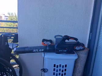 Atlas cordless blower with extra battery