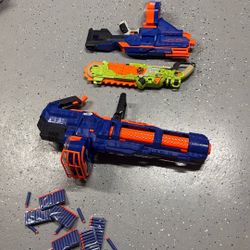 Nerf N-Strike Elite Titan CS-50, Elite HyperFire, And Zombie Gun