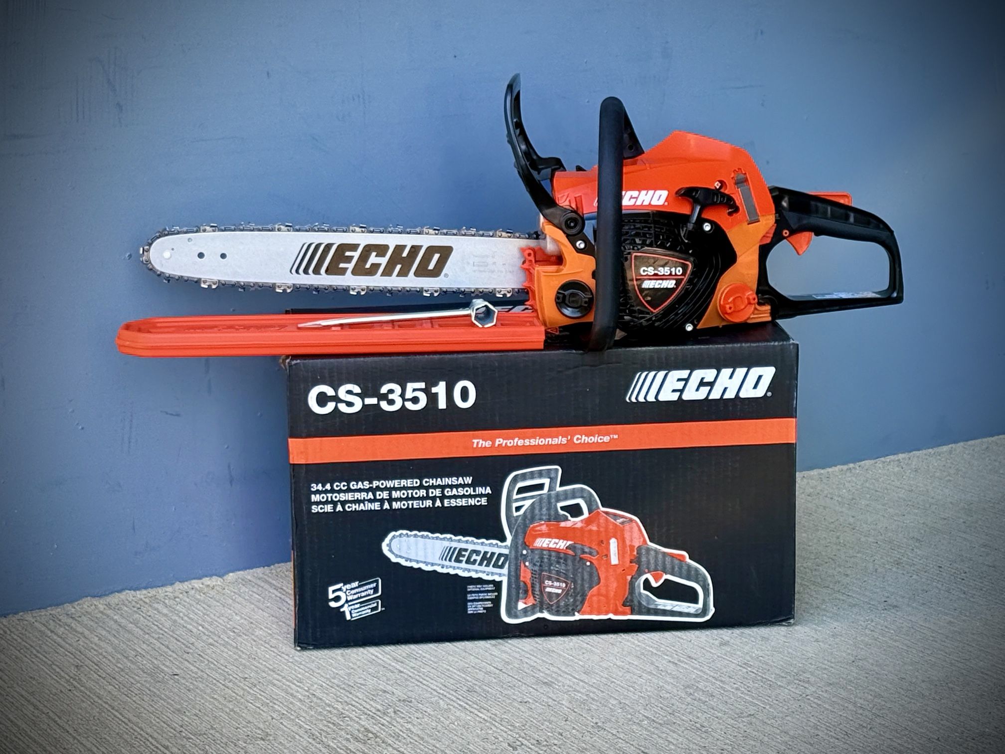 Brand new Echo 16 in. 34.4 cc Gas 2-Stroke Engine Rear Handle Chainsaw
