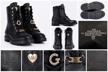 G by Guess Los Angeles Combat Boots Size 8