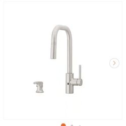 NEW Pfister
Zanna Single-Handle Touchless Kitchen Faucet with Deckplate and Soap Dispenser in Spot Defense Stainless Steel