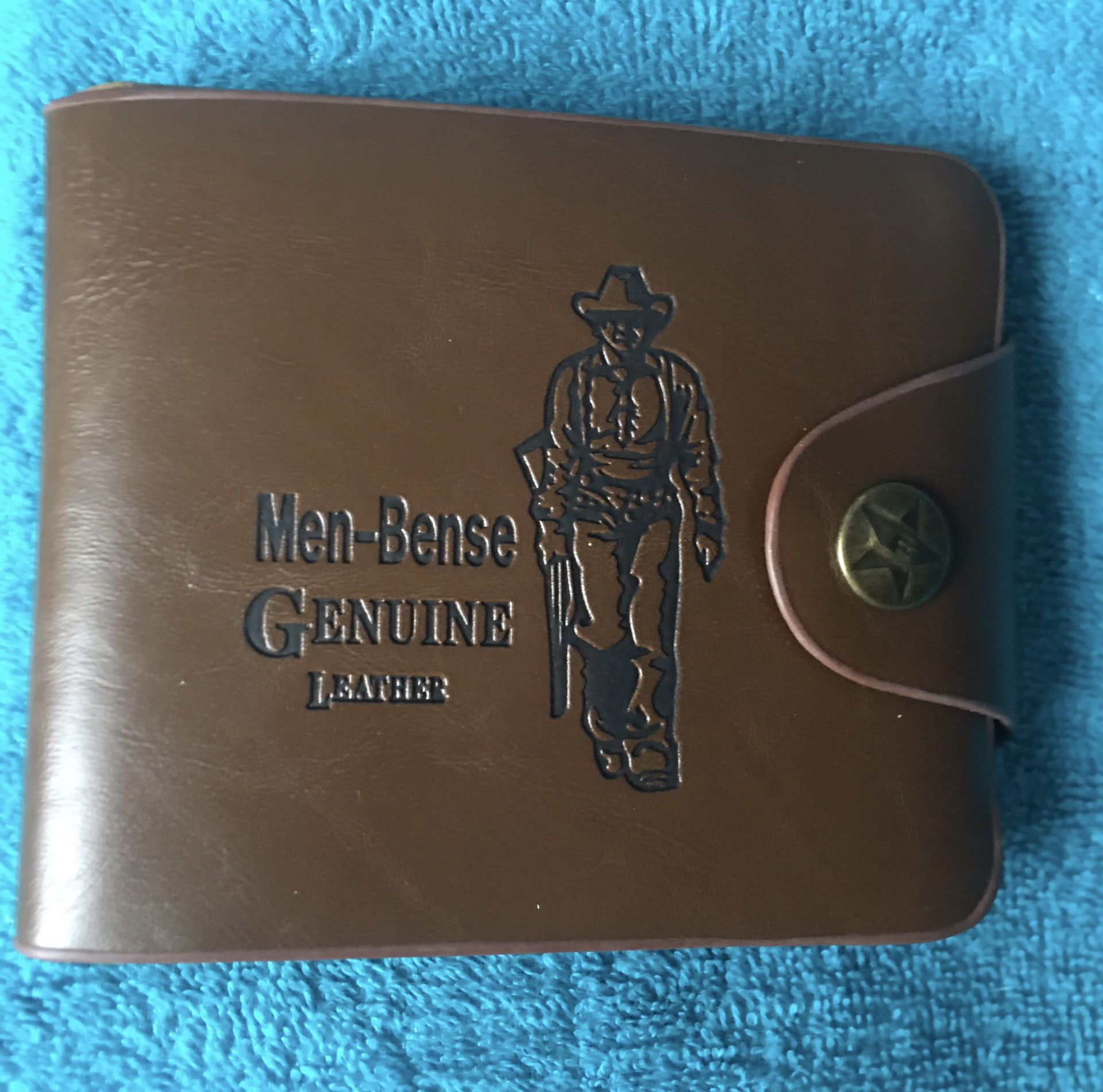 Men Bi-fold Genuine Leather Money Wallet Card Credit Holder Brown Vintage.