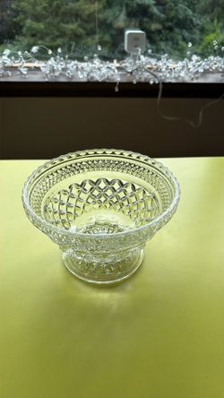 Crystal Dessert Candy Dish Bowl