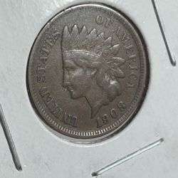 GREAT INDIAN HEAD PENNY **1908**