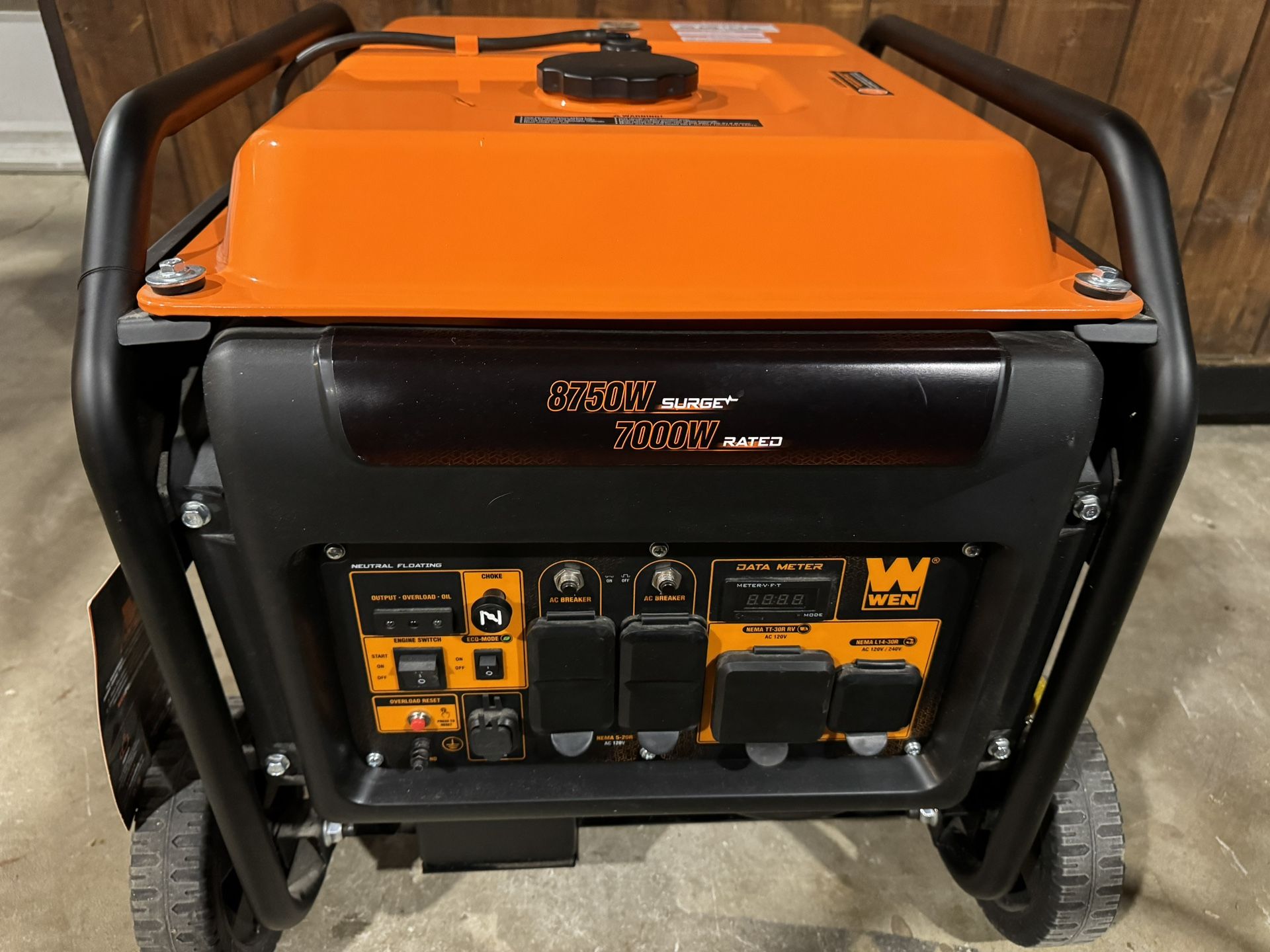 8750/7000 Watt 240/120 Inverter Electric Start Generator RV Ready
