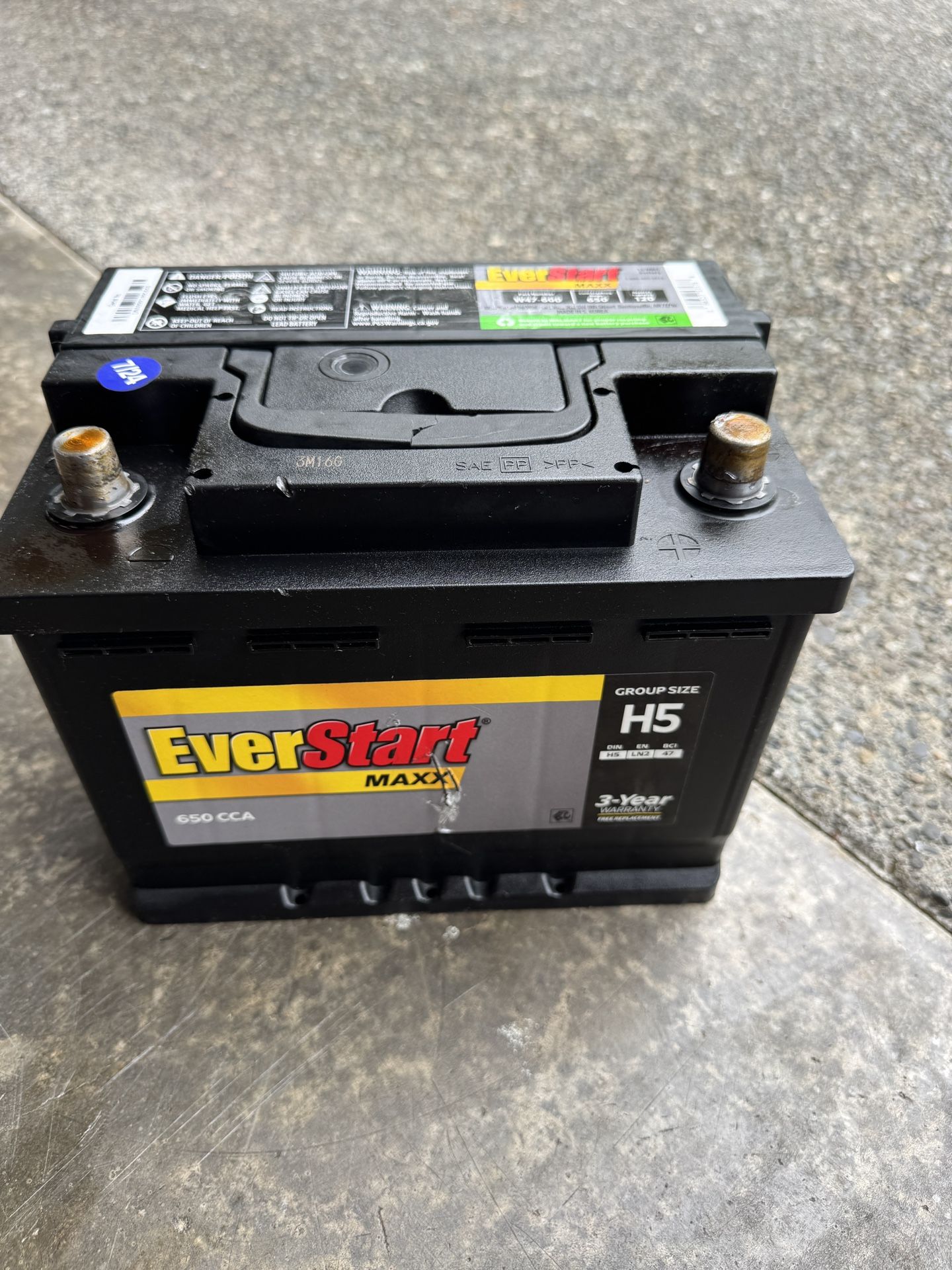 Battery Size H5 Everstart Maxx