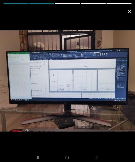 LG 29WP60G-B UltraWide Monitor 29" 21:9 FHD (2560 x 1080) IPS Display, sRGB 99% Color Gamut, HDR 10, USB Type-C Connectivity, 3-Side Virtually Borderl