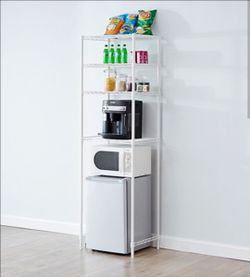 Suprima Extra Height Mini Shelf for Dorm fridge kitchen- black