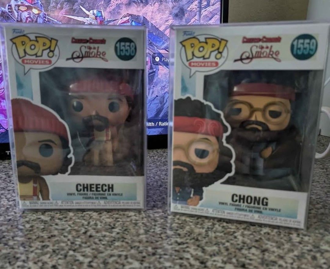 Funko Pops - Cheech #1558 and Chong #1559 (Selling As Pair Only)