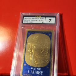 1965 Topps Embossed American League All-Star Wayne Causey UCG NM 7
