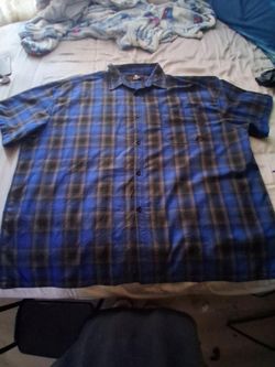 Yago Plaid Button-Up Shirt 5XL
