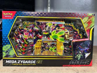 Pokemon Mega Zygarde Ex Premium Collection 8 Booster Packs