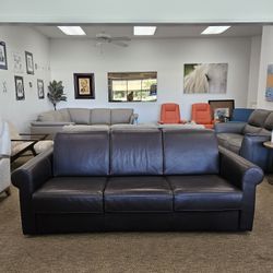 Italian Leather Sofa Sleeper Bed 
