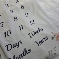 NEW BABY MONTH BLANKY