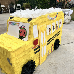 School bus pinata