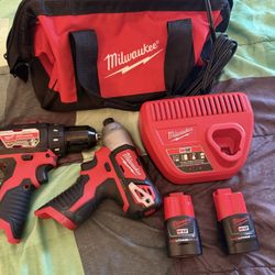 M12 Drill/Impact Combo Kit with battery and charger